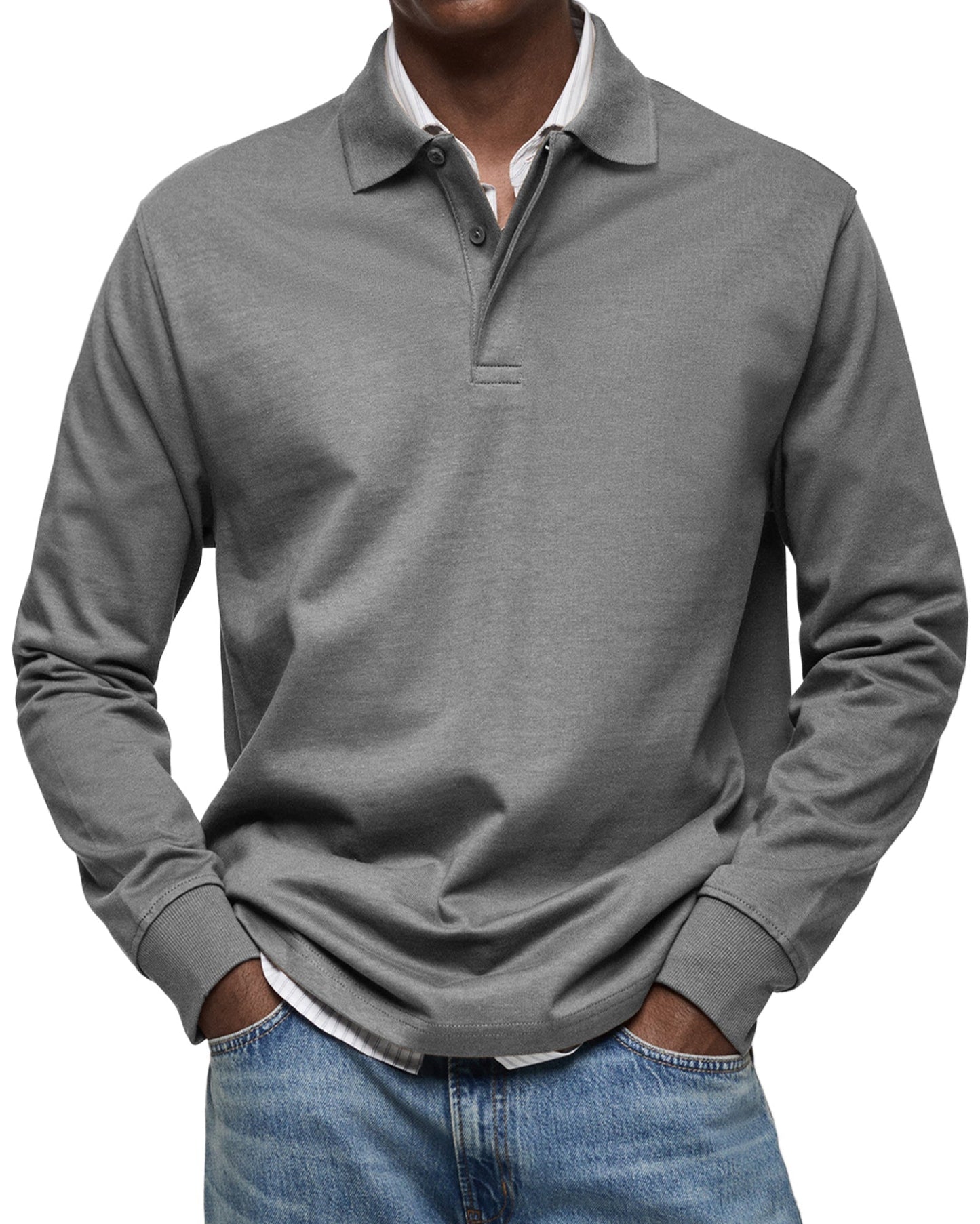 STERLING | LUXURY LONG-SLEEVE POLO SHIRT