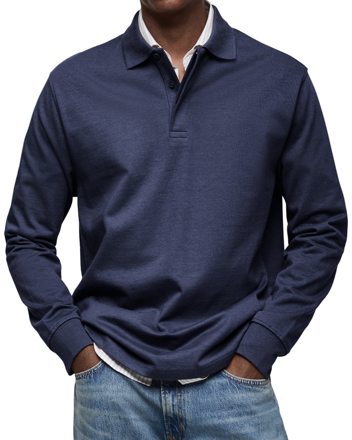 STERLING | LUXURY LONG-SLEEVE POLO SHIRT