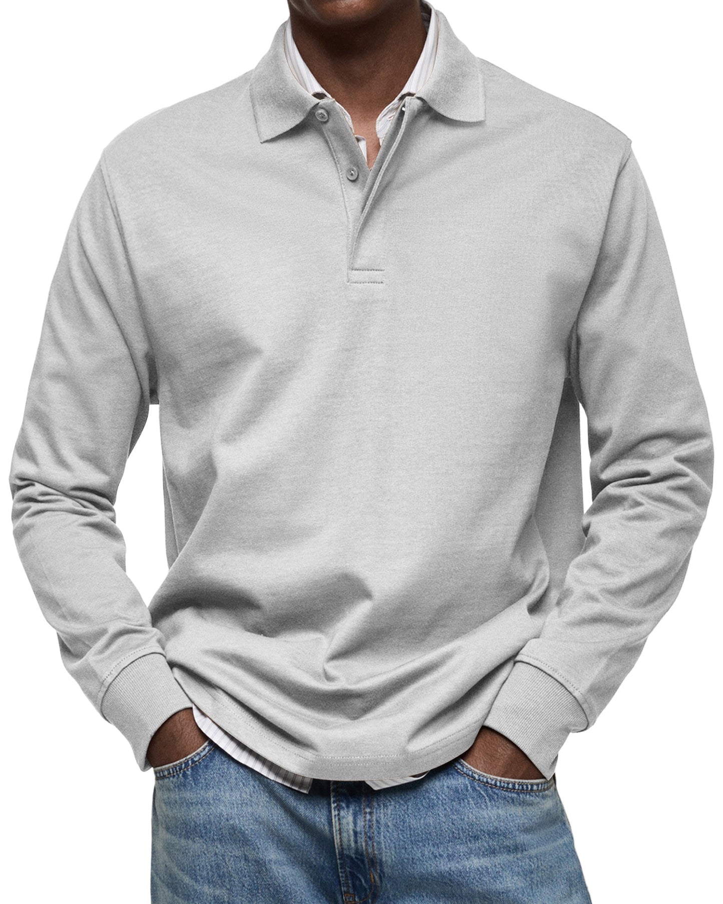 STERLING | LUXURY LONG-SLEEVE POLO SHIRT