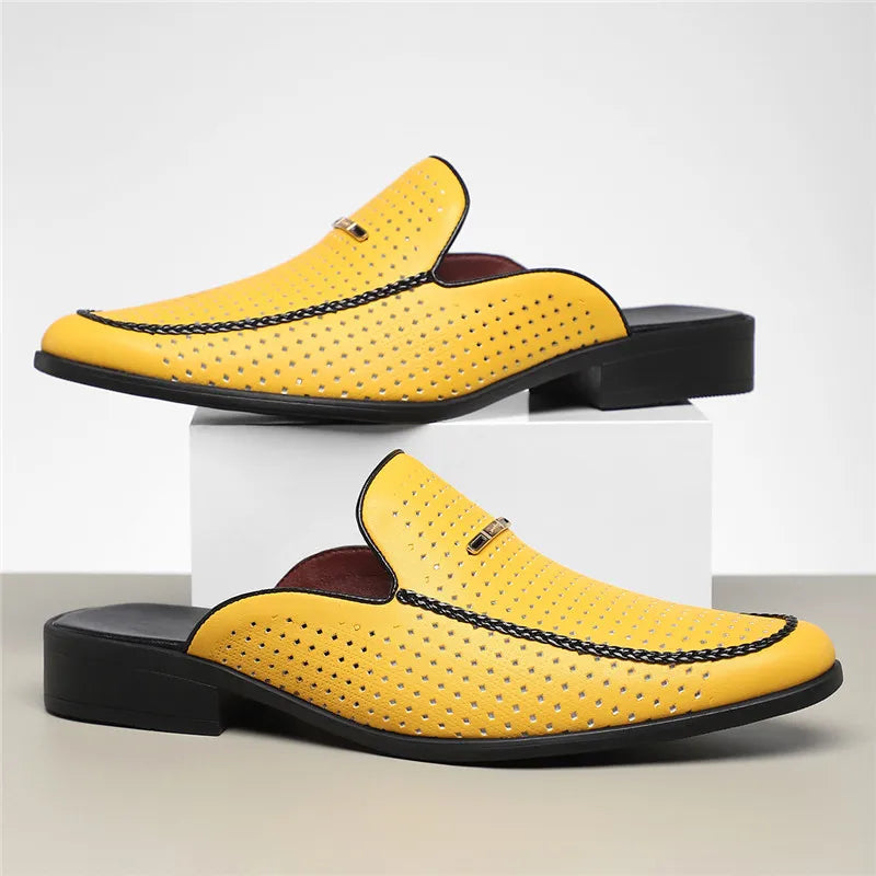 Capri Genuine Leather Slides