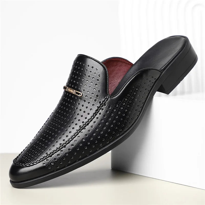 Capri Genuine Leather Slides