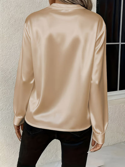 Ronika - Long Sleeve V-Neck Blouse