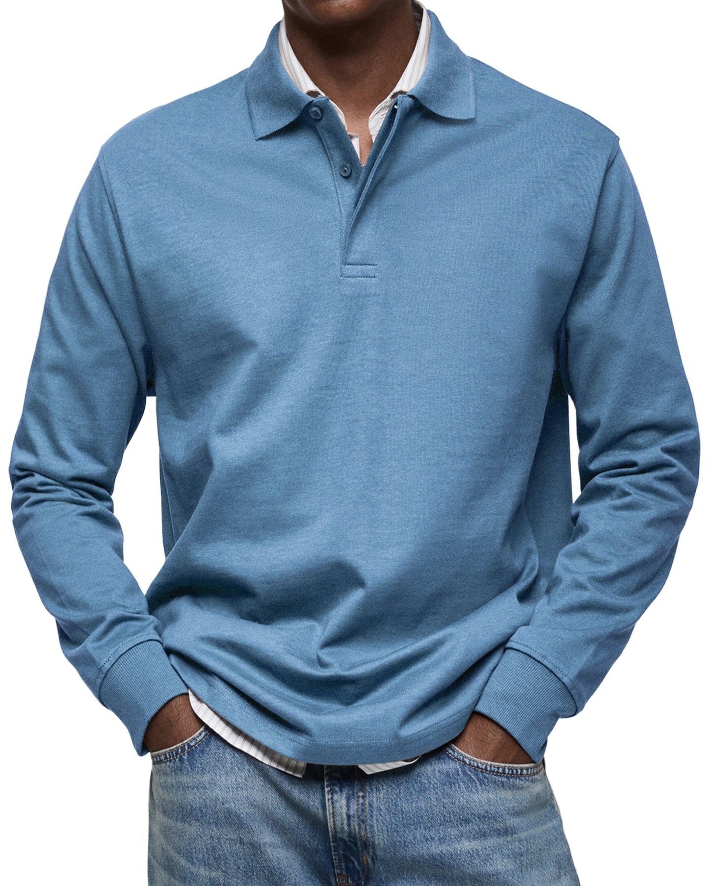 STERLING | LUXURY LONG-SLEEVE POLO SHIRT