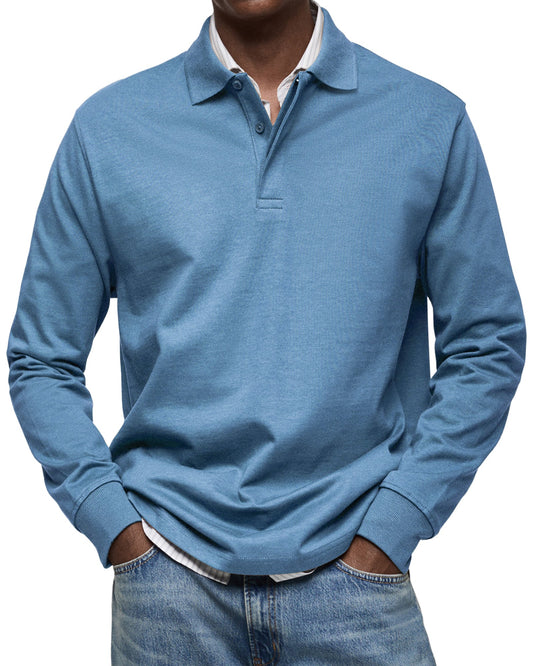 STERLING | LUXURY LONG-SLEEVE POLO SHIRT