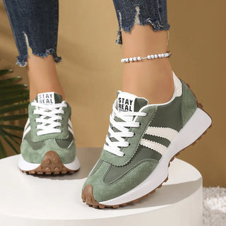 Retro Platform Sneakers – Chunky Suede Comfort Shoes