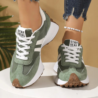 Retro Platform Sneakers – Chunky Suede Comfort Shoes