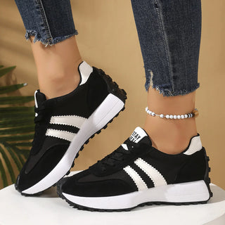 Retro Platform Sneakers – Chunky Suede Comfort Shoes