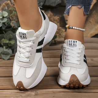 Retro Platform Sneakers – Chunky Suede Comfort Shoes