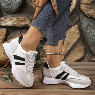 Retro Platform Sneakers – Chunky Suede Comfort Shoes