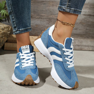 Retro Platform Sneakers – Chunky Suede Comfort Shoes