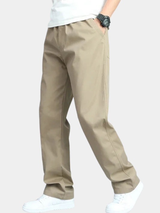 STERLING | MEN'S WIDE-FIT COTTON TROUSERS