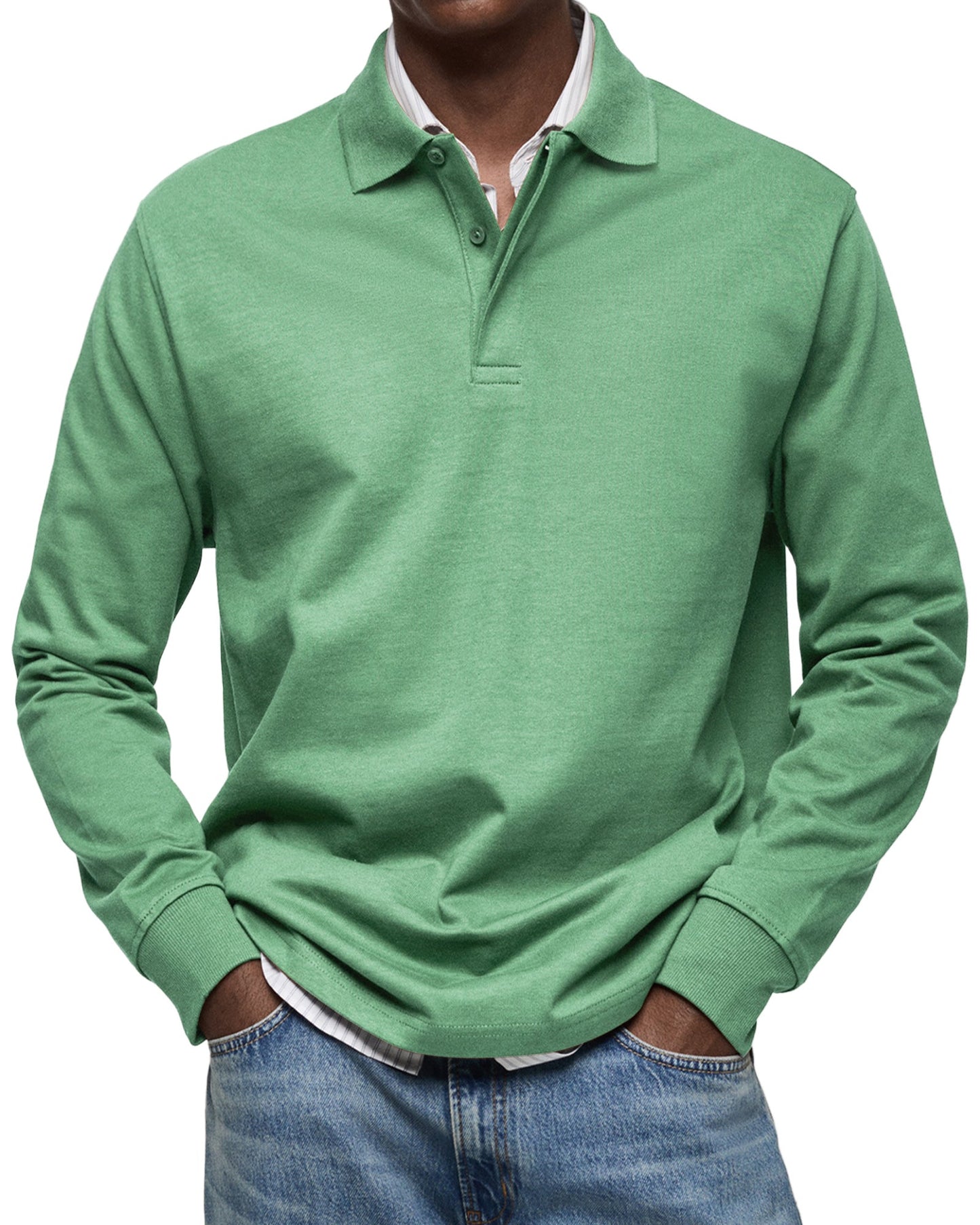 STERLING | LUXURY LONG-SLEEVE POLO SHIRT