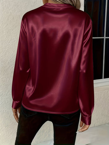 Ronika - Long Sleeve V-Neck Blouse