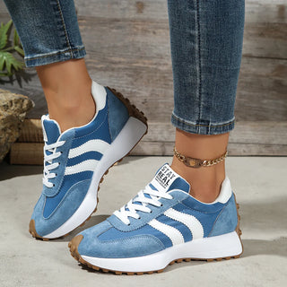 Retro Platform Sneakers – Chunky Suede Comfort Shoes