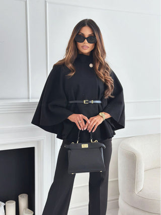 LEA - Chic butterfly jacket with belt
