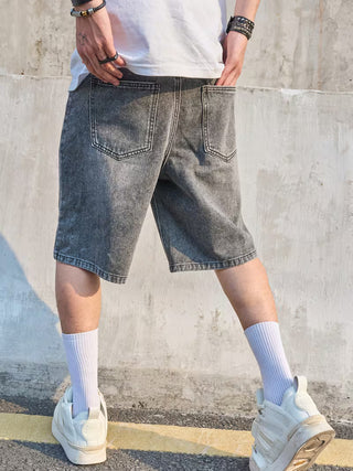 Street Fade Baggy Denim Shorts