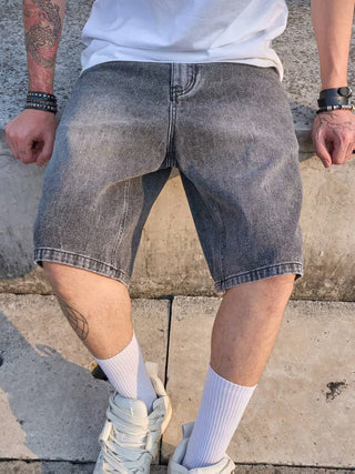 Street Fade Baggy Denim Shorts