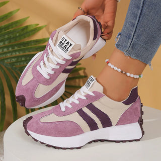 Retro Platform Sneakers – Chunky Suede Comfort Shoes