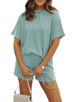 Ribbed Knit Lounge Set – 2-Piece Comfy Fit
