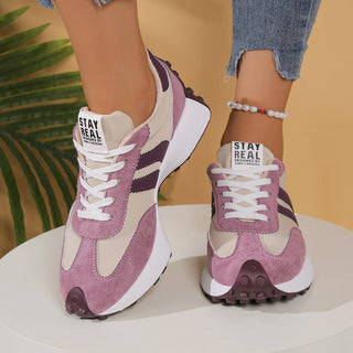 Retro Platform Sneakers – Chunky Suede Comfort Shoes