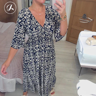 Bohemian V-neck Long Dress