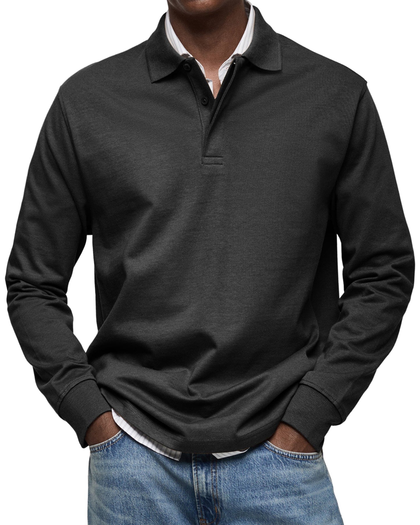 STERLING | LUXURY LONG-SLEEVE POLO SHIRT