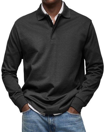 STERLING | LUXURY LONG-SLEEVE POLO SHIRT