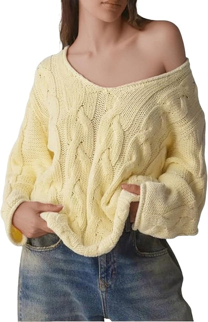 Oversized Cable Knit Sweater