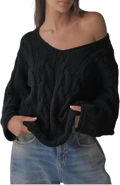 Oversized Cable Knit Sweater