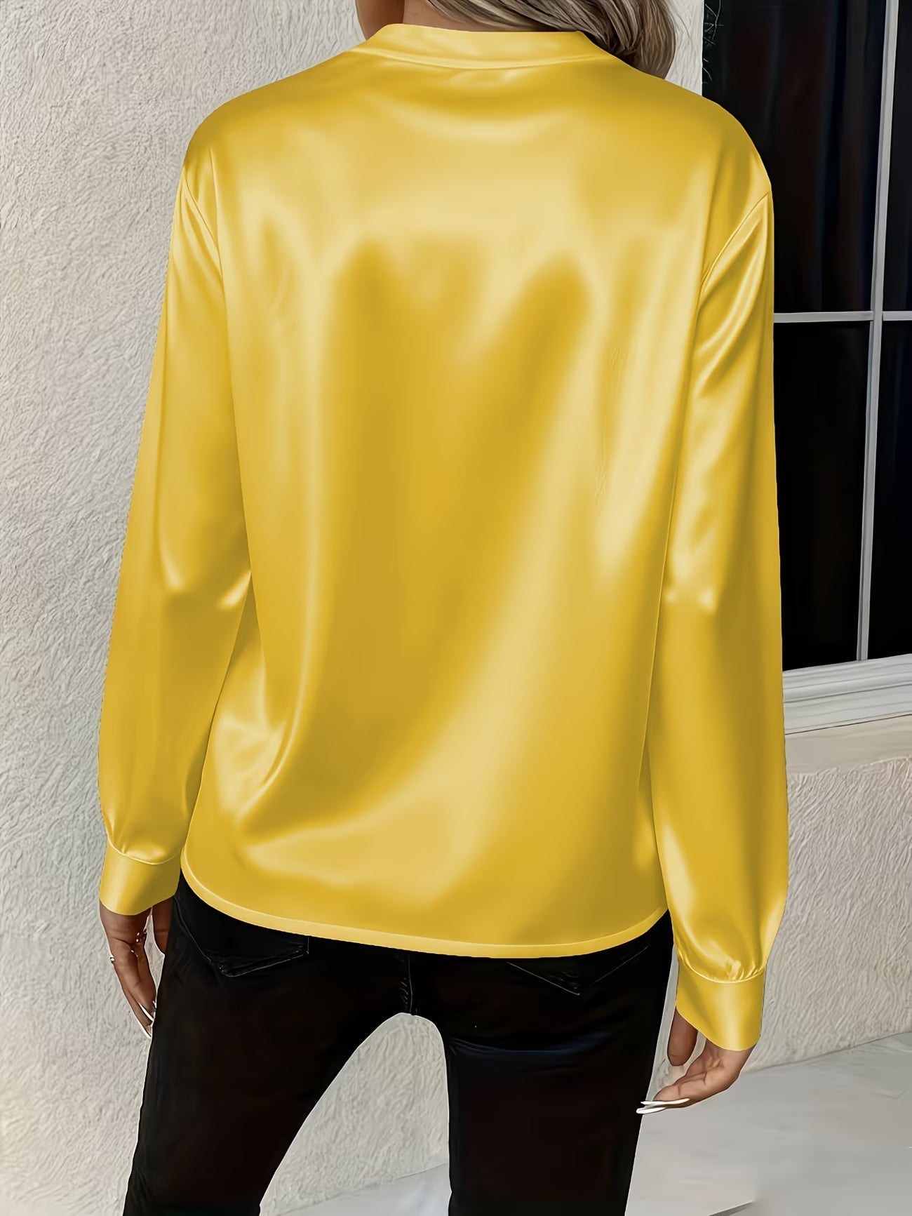 Ronika - Long Sleeve V-Neck Blouse