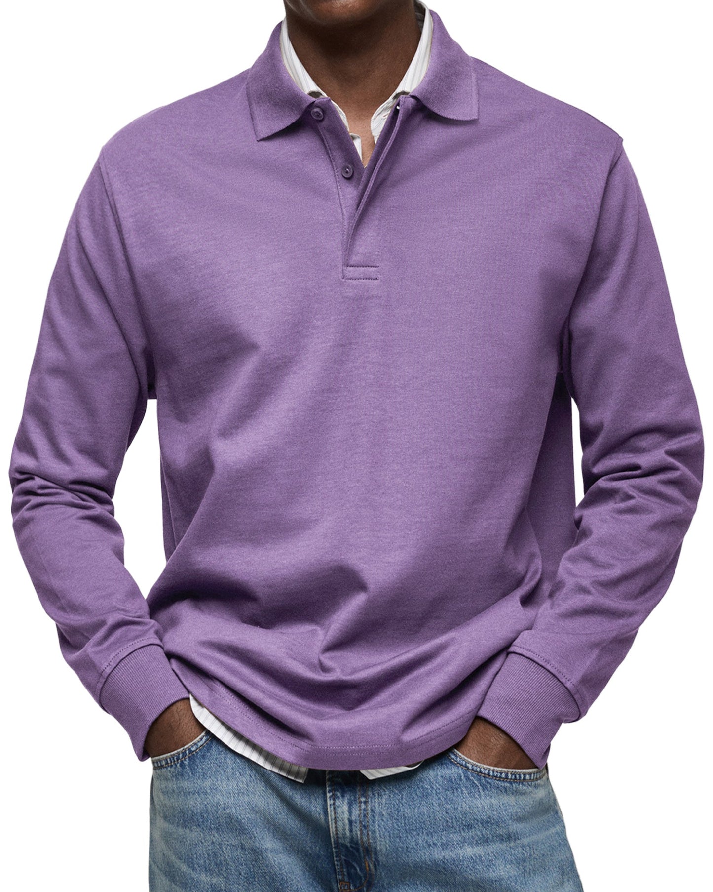 STERLING | LUXURY LONG-SLEEVE POLO SHIRT