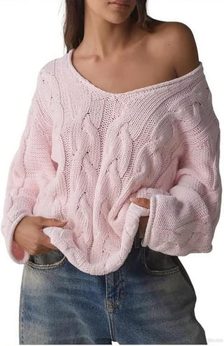Oversized Cable Knit Sweater
