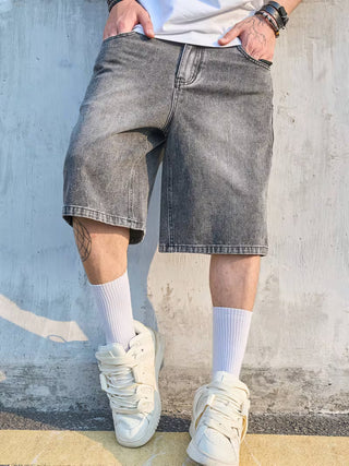Street Fade Baggy Denim Shorts