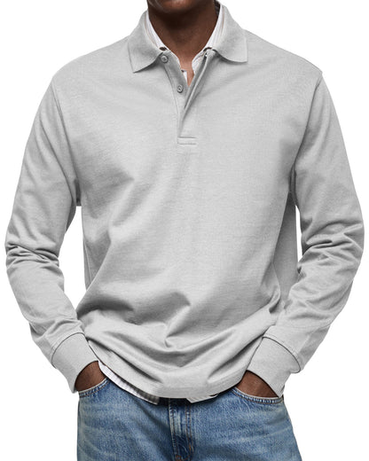 STERLING | LUXURY LONG-SLEEVE POLO SHIRT