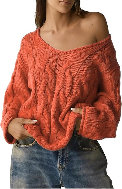 Oversized Cable Knit Sweater