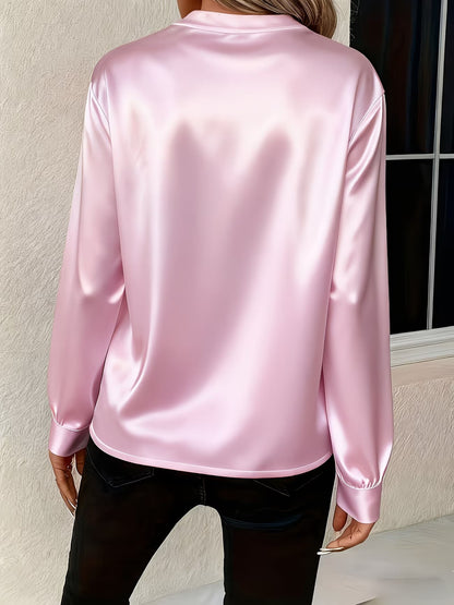 Ronika - Long Sleeve V-Neck Blouse