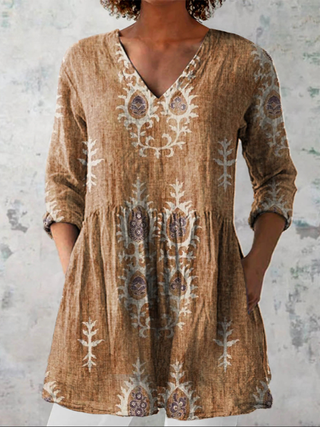 Blair | Long Blouse with Expressive Pattern