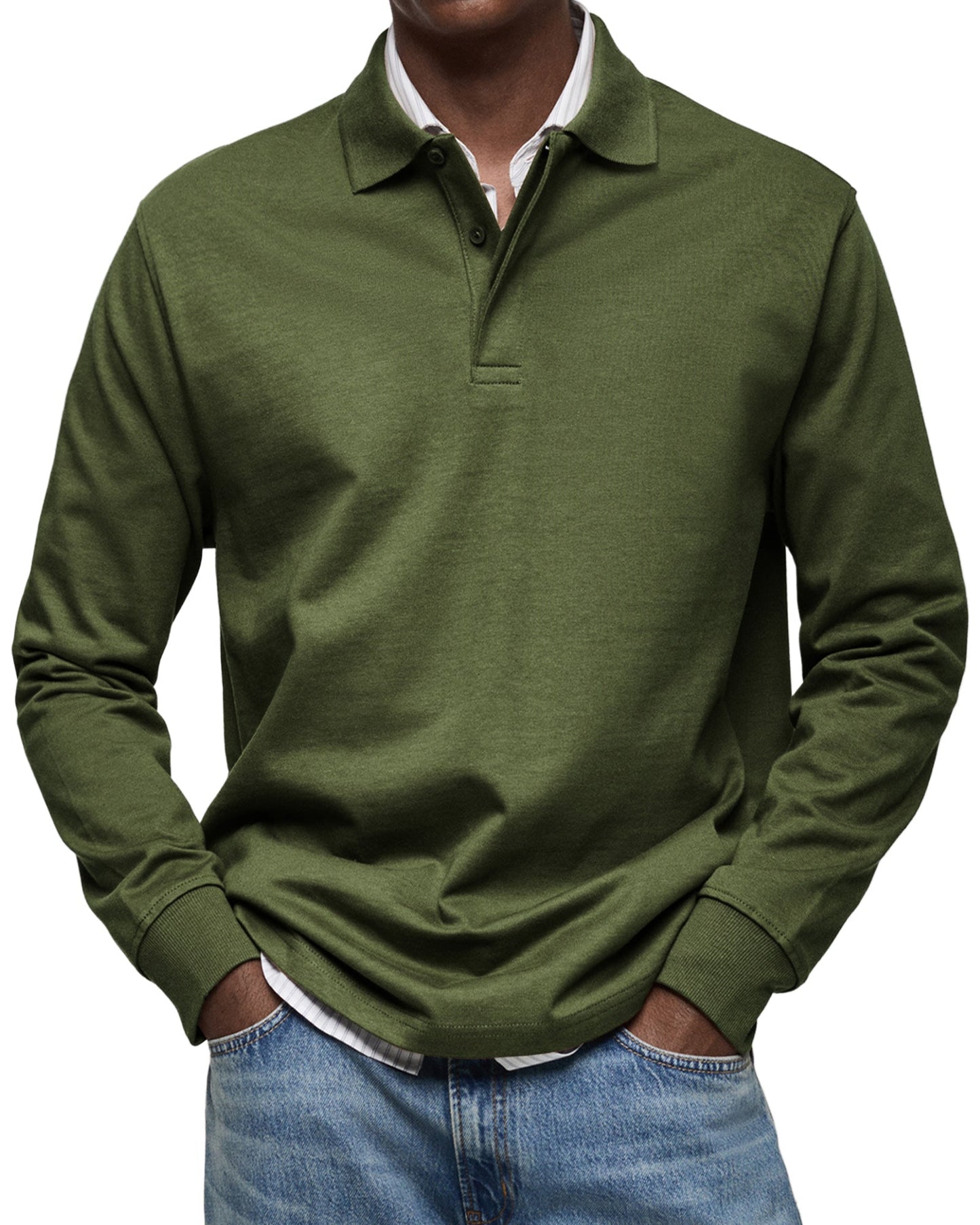 STERLING | LUXURY LONG-SLEEVE POLO SHIRT