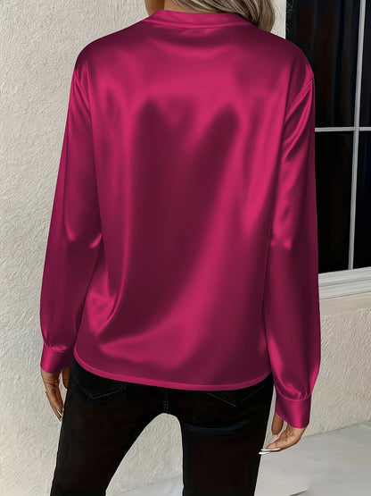 Ronika - Long Sleeve V-Neck Blouse