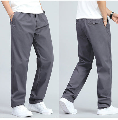 STERLING | MEN'S WIDE-FIT COTTON TROUSERS