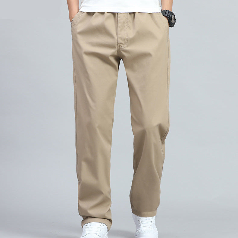 STERLING | MEN'S WIDE-FIT COTTON TROUSERS