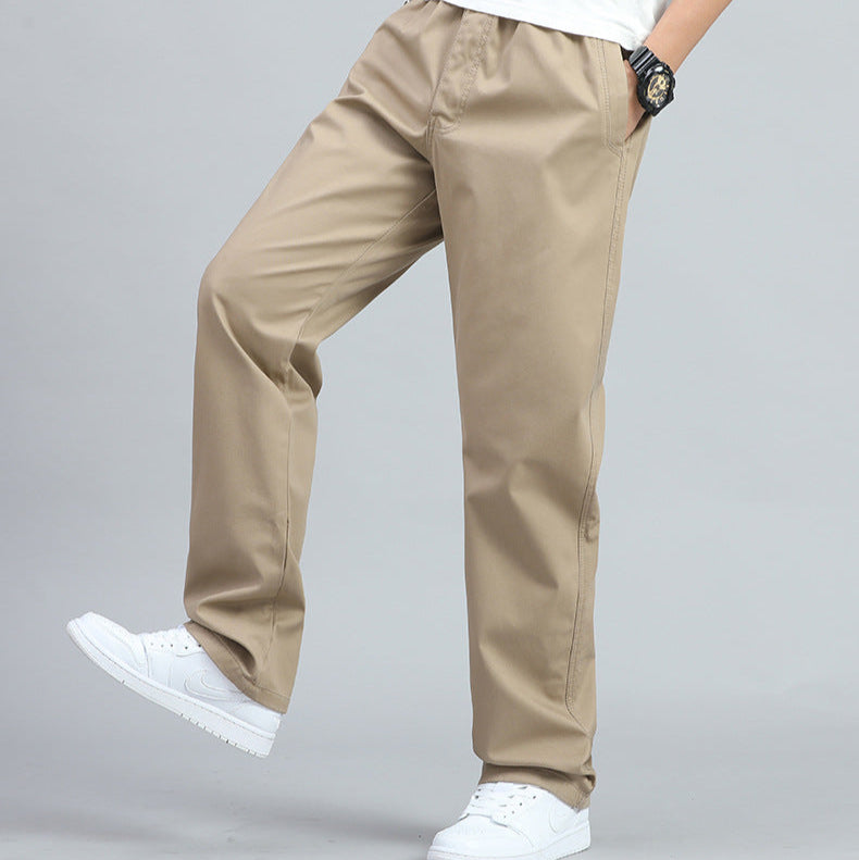 STERLING | MEN'S WIDE-FIT COTTON TROUSERS