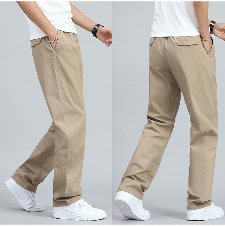 STERLING | MEN'S WIDE-FIT COTTON TROUSERS