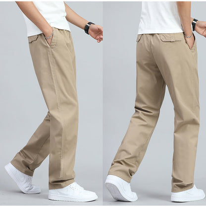 STERLING | MEN'S WIDE-FIT COTTON TROUSERS