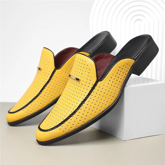 Capri Genuine Leather Slides