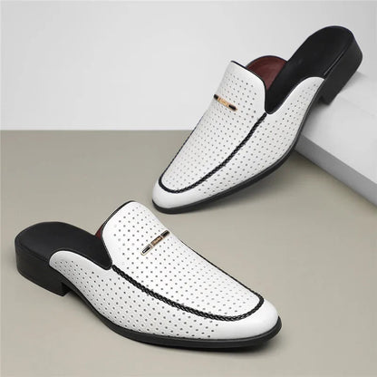 Capri Genuine Leather Slides