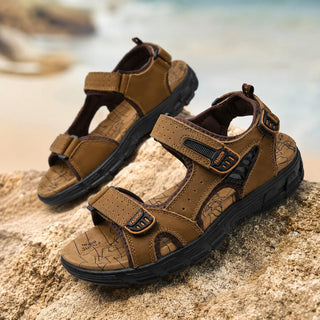 NomadFlex | Contoured Leather Sandals — Men's