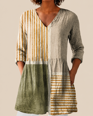 Maeve | Long Blouse with Expressive Pattern