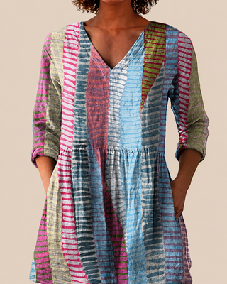 Noa | Long Blouse with Expressive Pattern