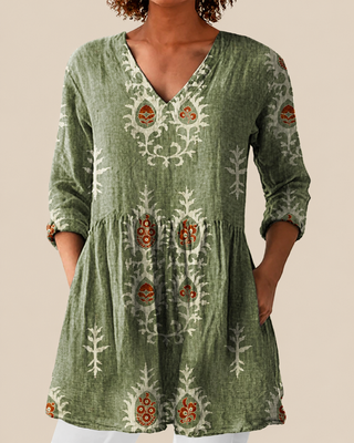 Blair | Long Blouse with Expressive Pattern
